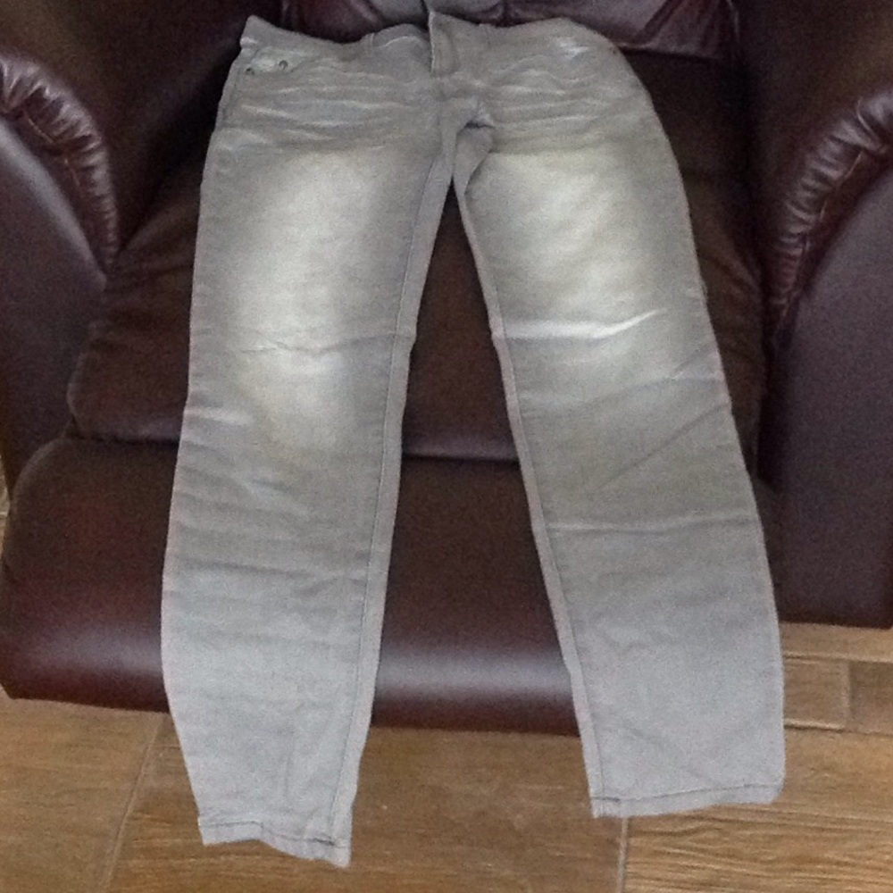 INC grey stretch slim jeans